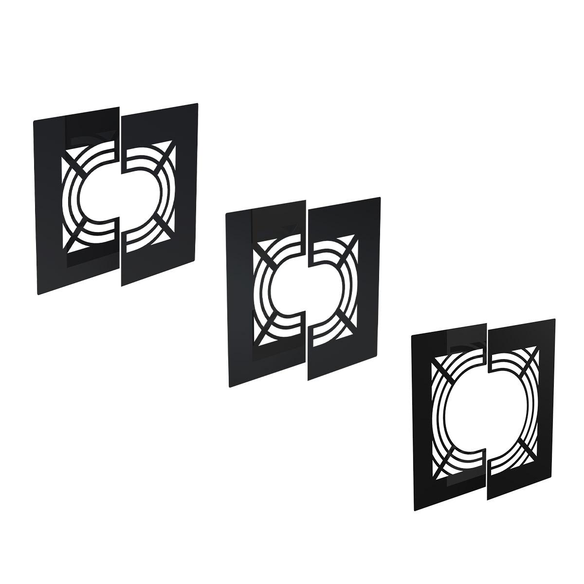 Jeremias DW-BLACK Wand-/Deckenblende für Hinterlüftung zweiteilig