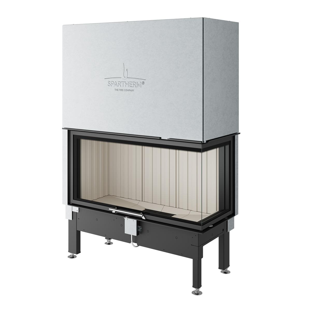 Kamineinsatz Spartherm Varia 2R-100h 12,3 kW - Feuerraumauskleidung: weiß