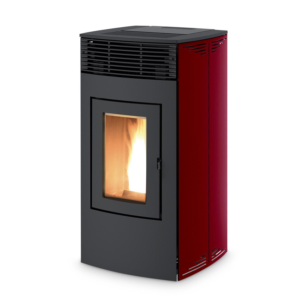 Pelletofen RED Loto Multiair 14 R 13,8 kW - Ausführung: Bordeaux
