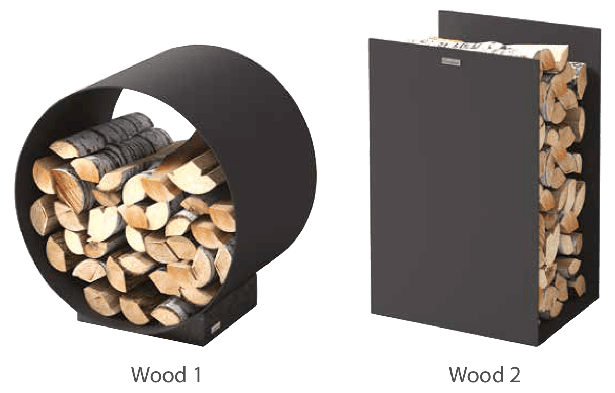 Kaminofen Nordpeis ME Holzregal