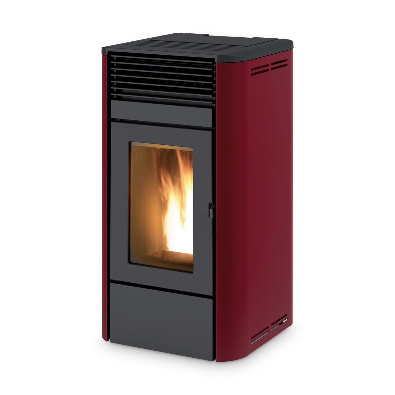 Pelletofen RED Camelia Air 8 R 8 kW - Ausführung: Bordeaux