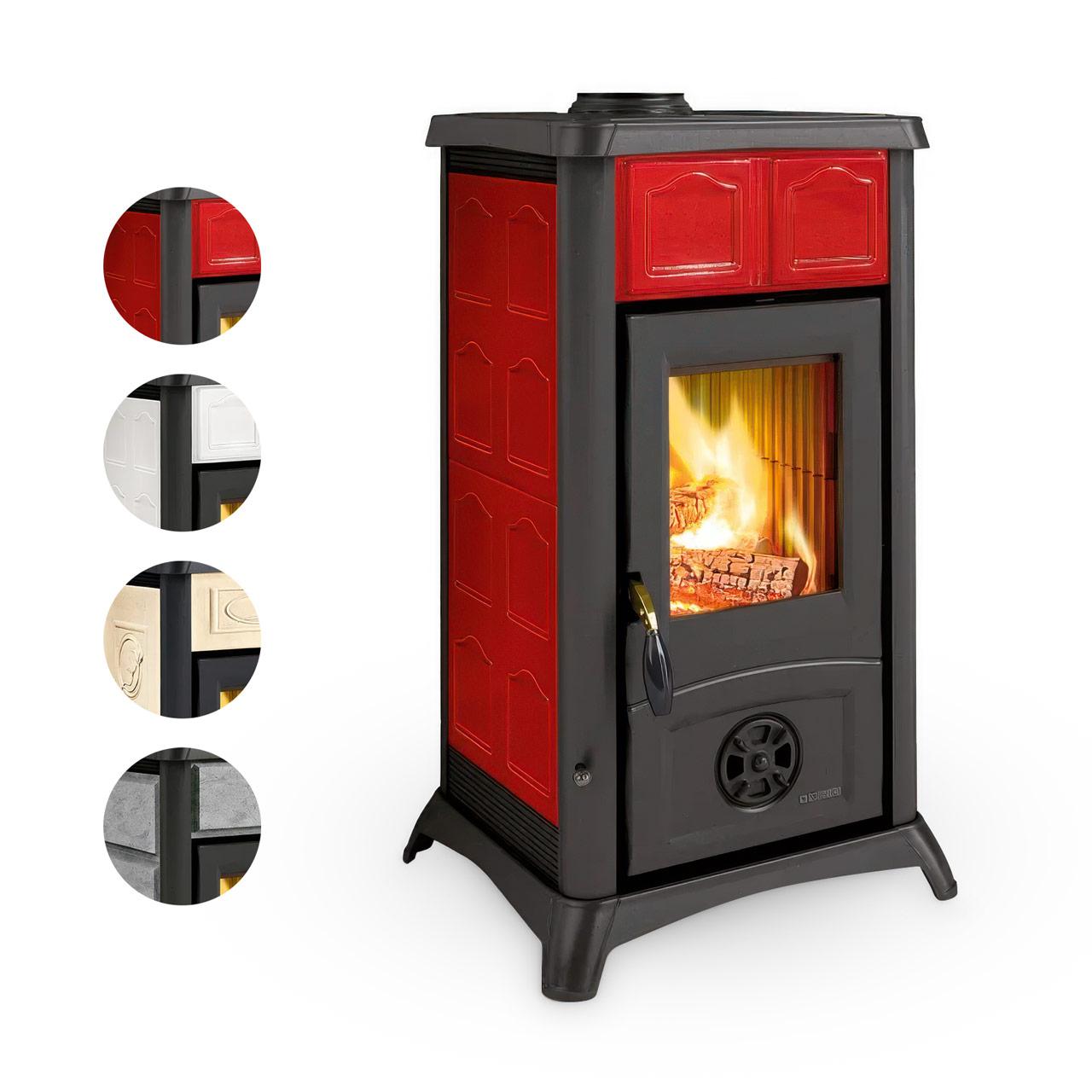Kaminofen La Nordica Gemma Lean 6,5 kW - Ausführung: Ceramica Panna