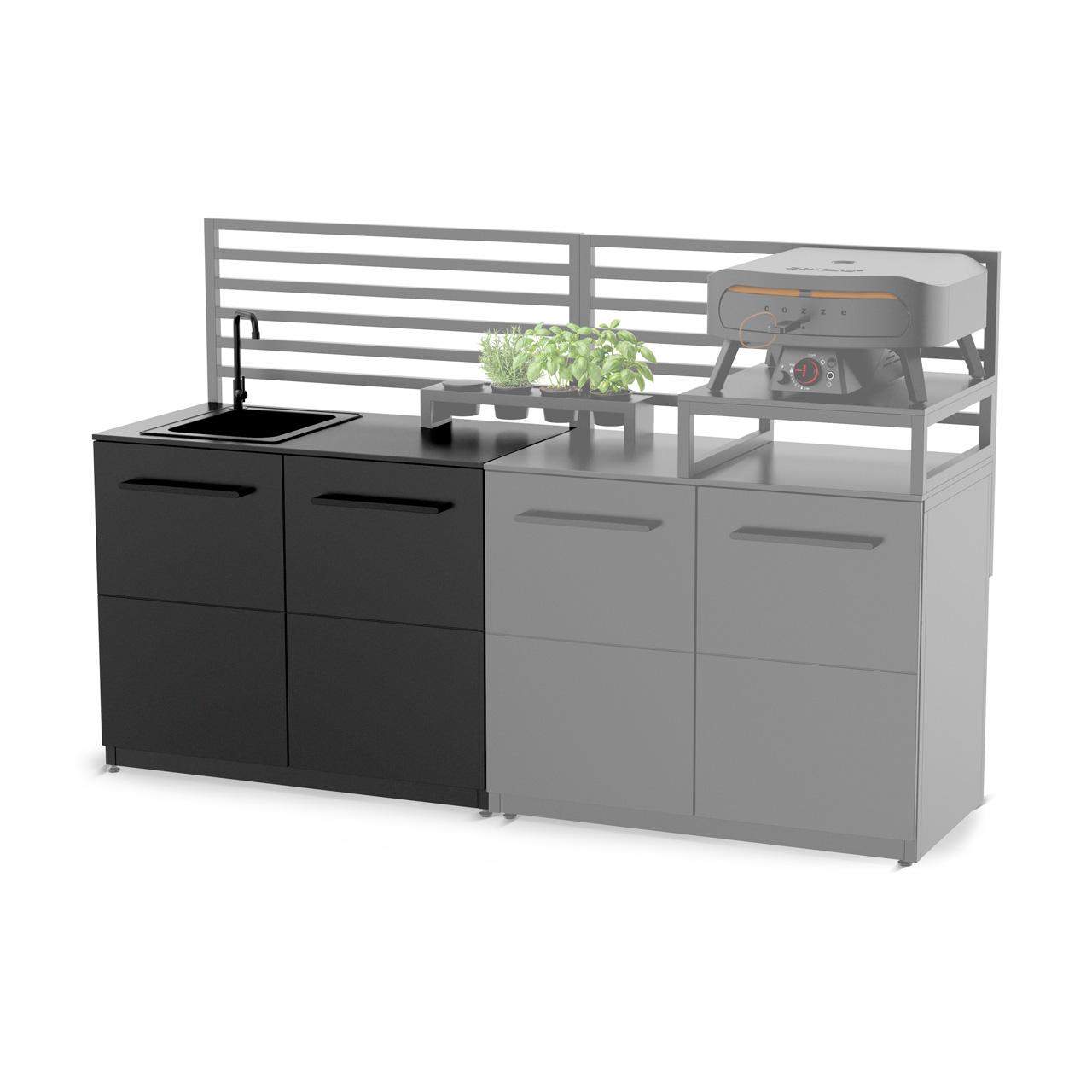 Outdoorküche Cozze Elements Außenküche 110 Spülmodul inkl. Spülbecken und Wasserhahn