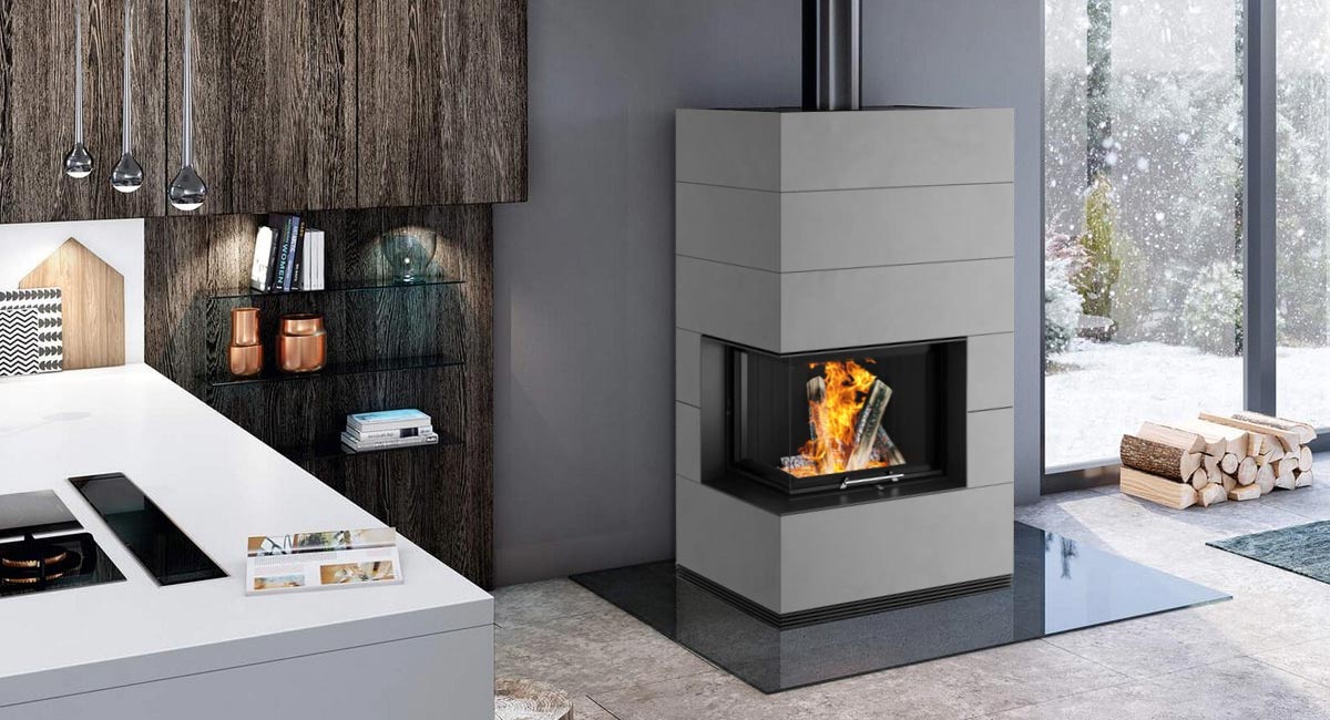 Montagebeispiel Kaminbausatz Spartherm SIM 1/3 Varia 2Lh Montagebeispiel