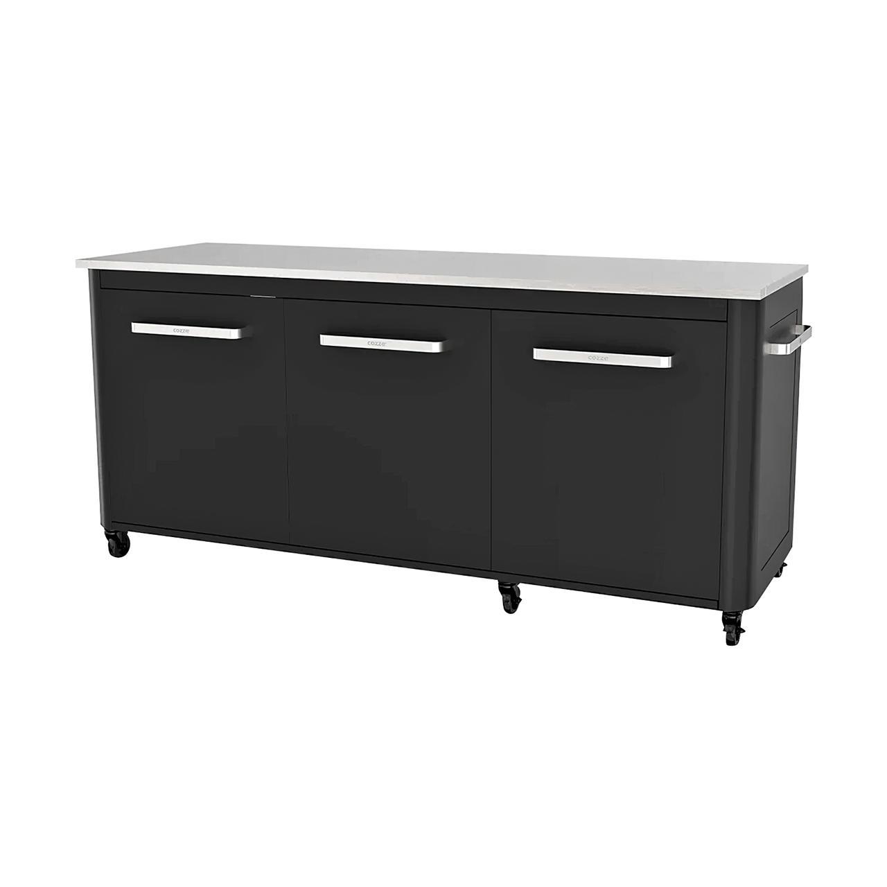 Cozze Outdoor Küche L-förmig mit Schrankmodul 90 und 180 - 160 x 250 cm
