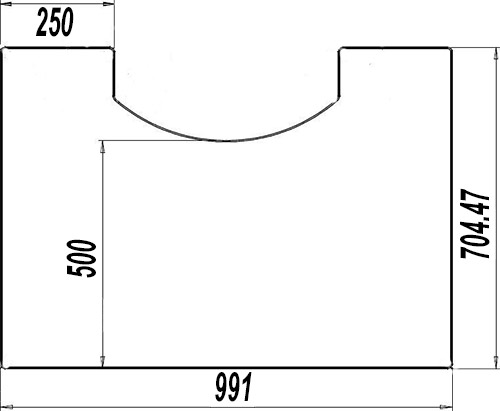 Vorlegeplatte Glas