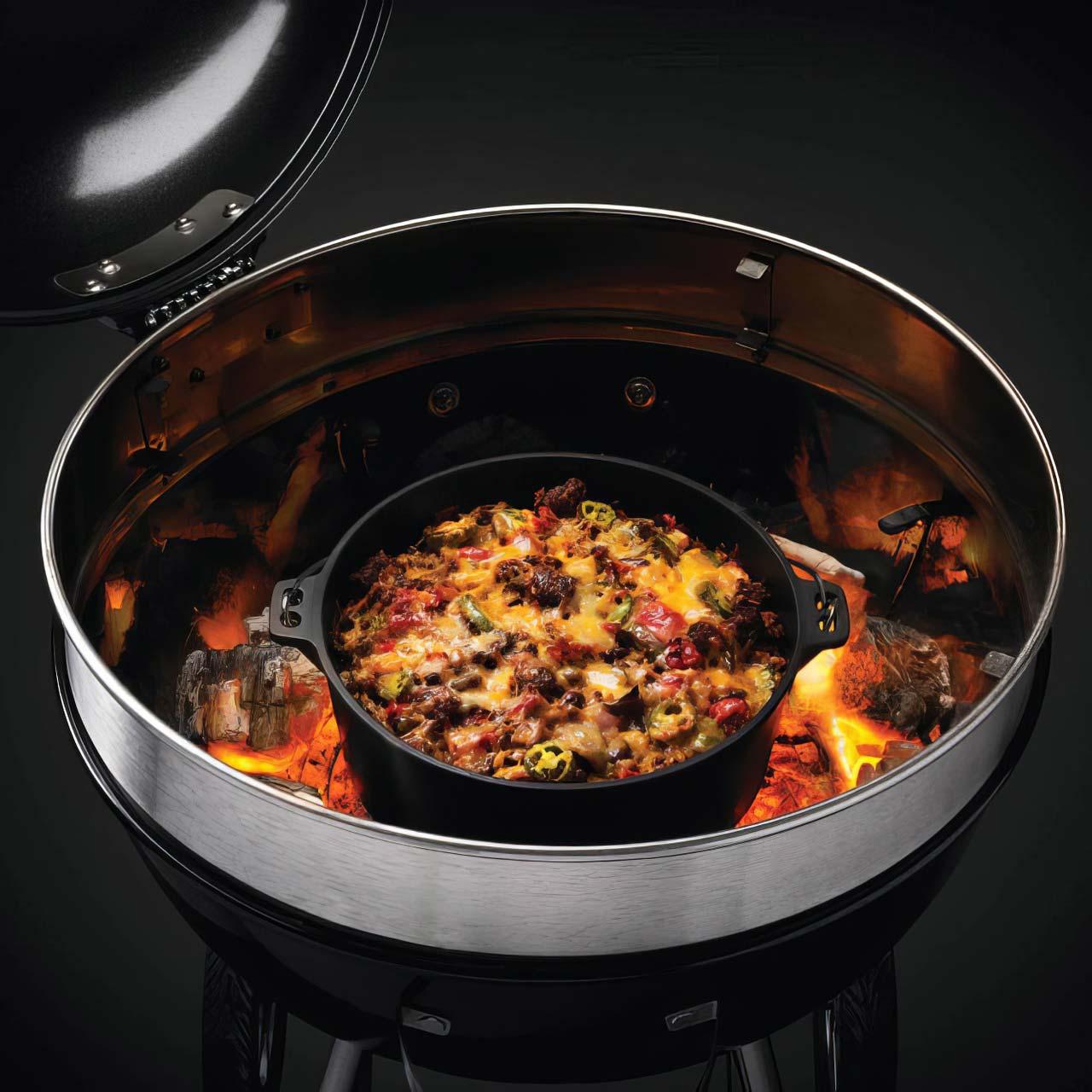 Grillzubehör Napoleon Gusseisen Dutch Oven, Schmortopf mit Deckel 6 Liter