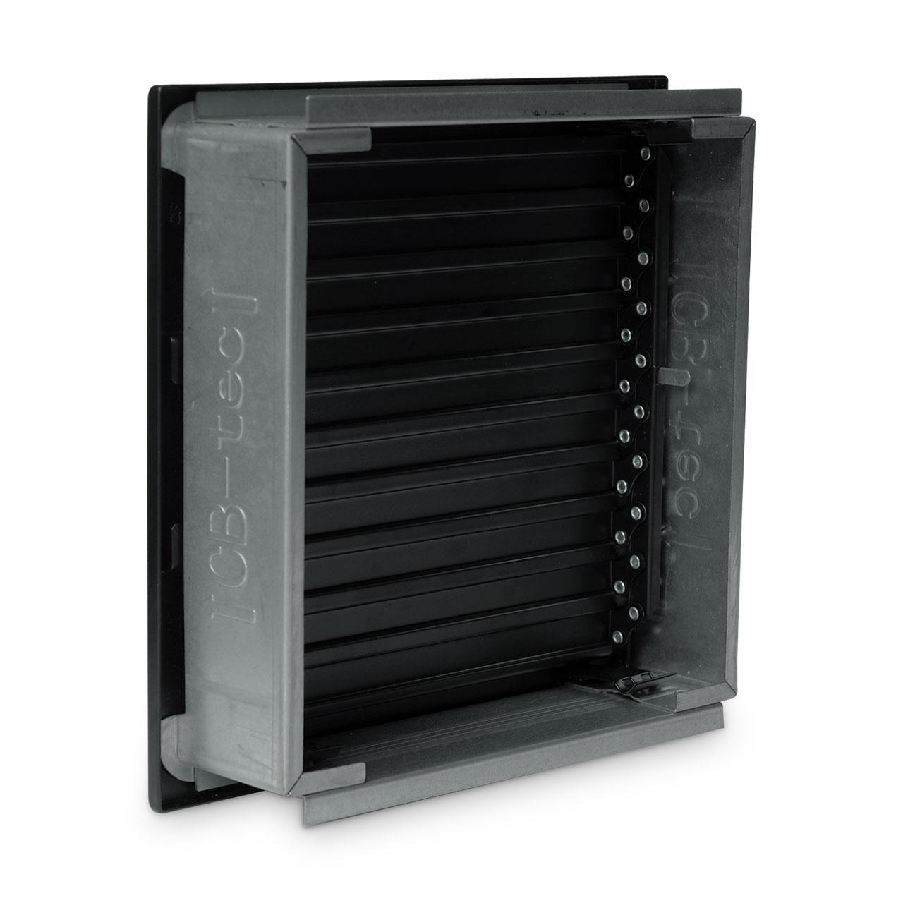 Lüftungsgitter CB-Tec Warmluftgitter Schwarz - Ausführung: 23x23 cm