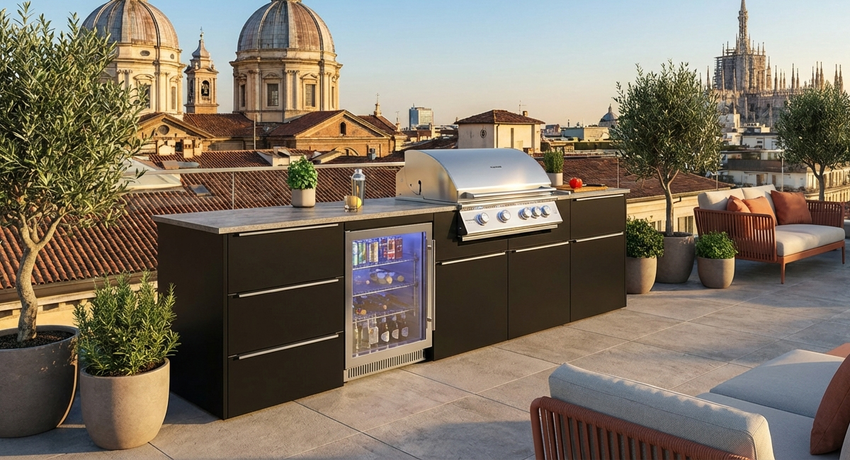 Das Bild dient lediglich der Veranschaulichung und zeigt eine Beispielkonfiguration mehrerer Komponenten der elements-Serie