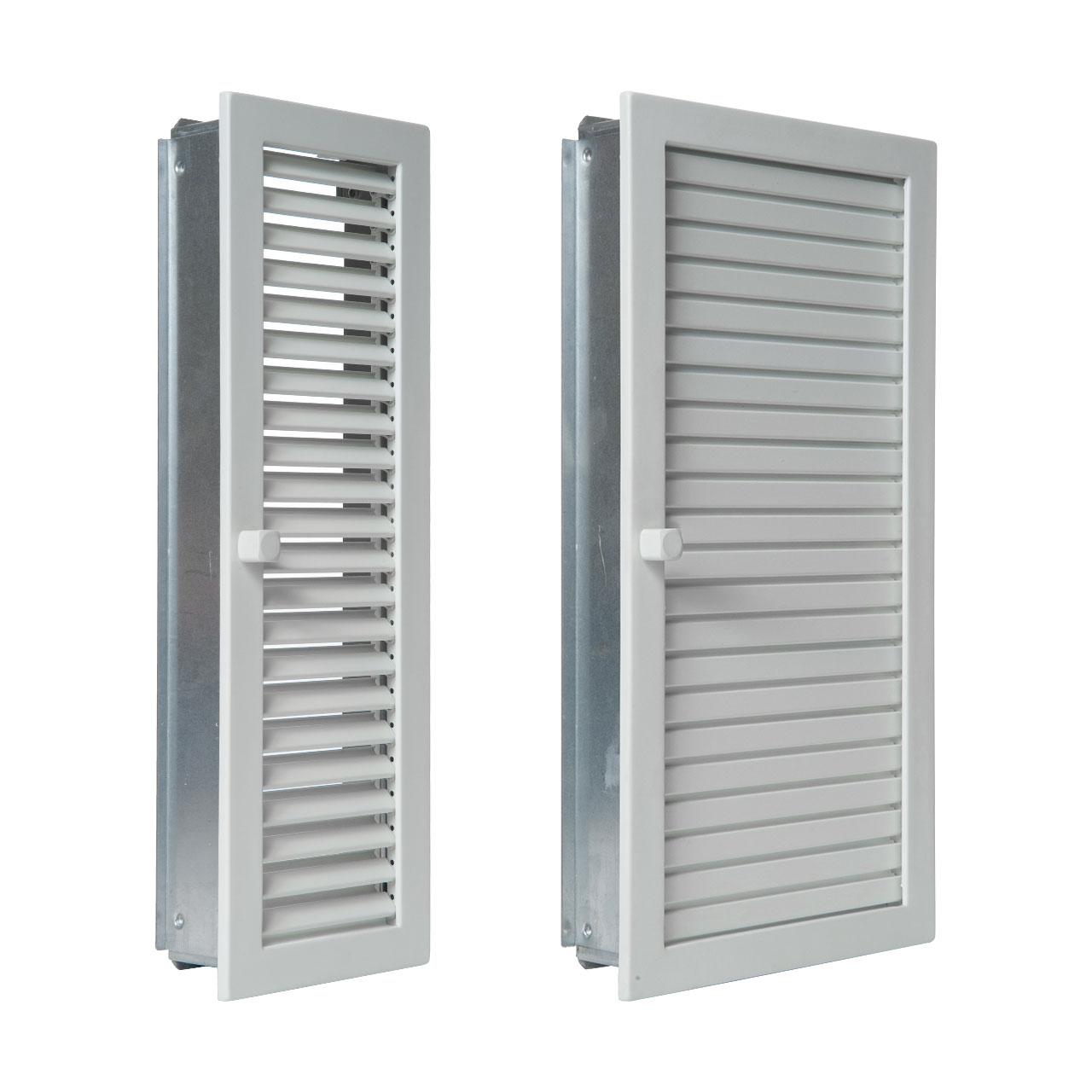 Lüftungsgitter CB-Tec Warmluftgitter Hochkant Weiß - Ausführung: 23x68 cm