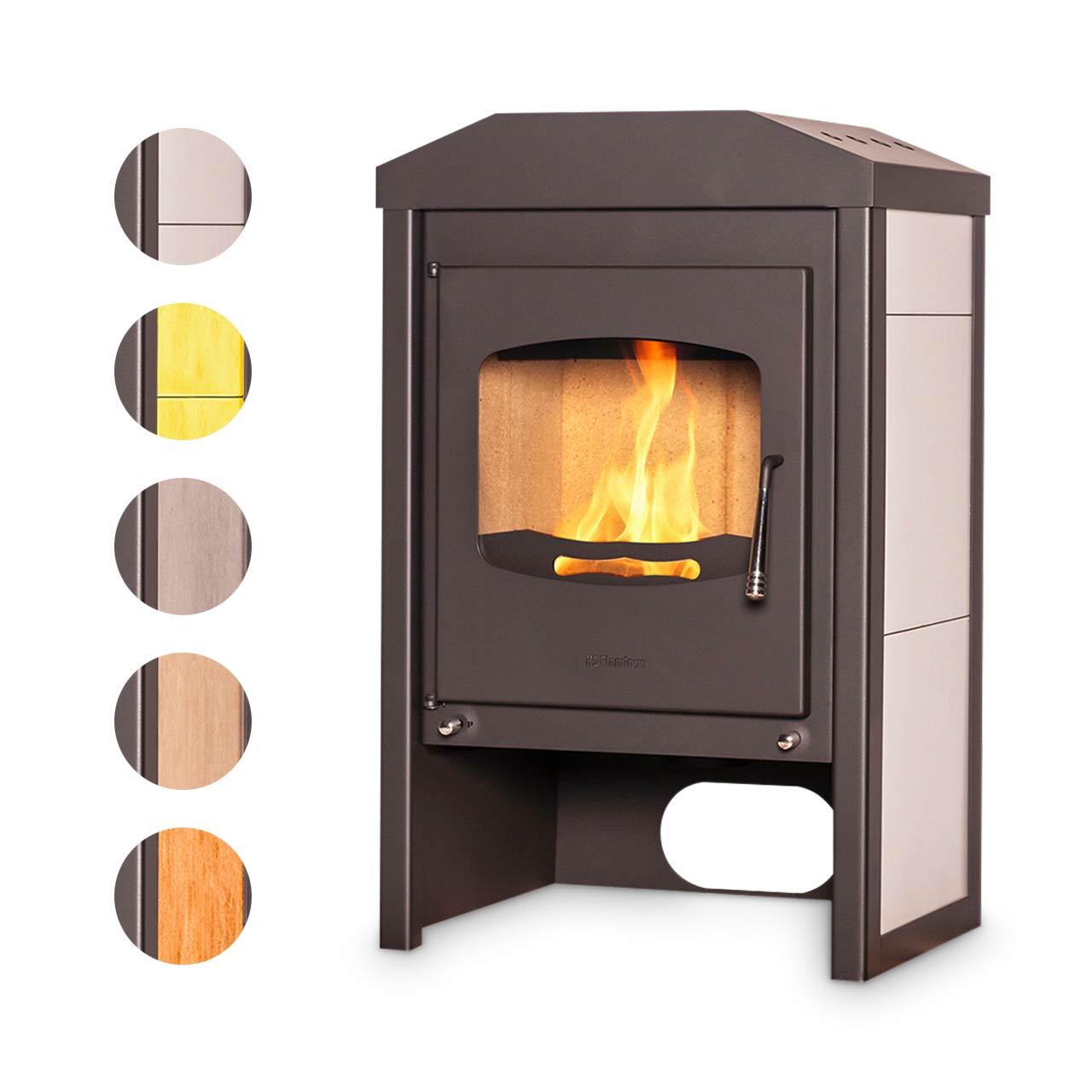Kaminofen HS Flamingo Vega 9 kW - Ausführung: Ahorn