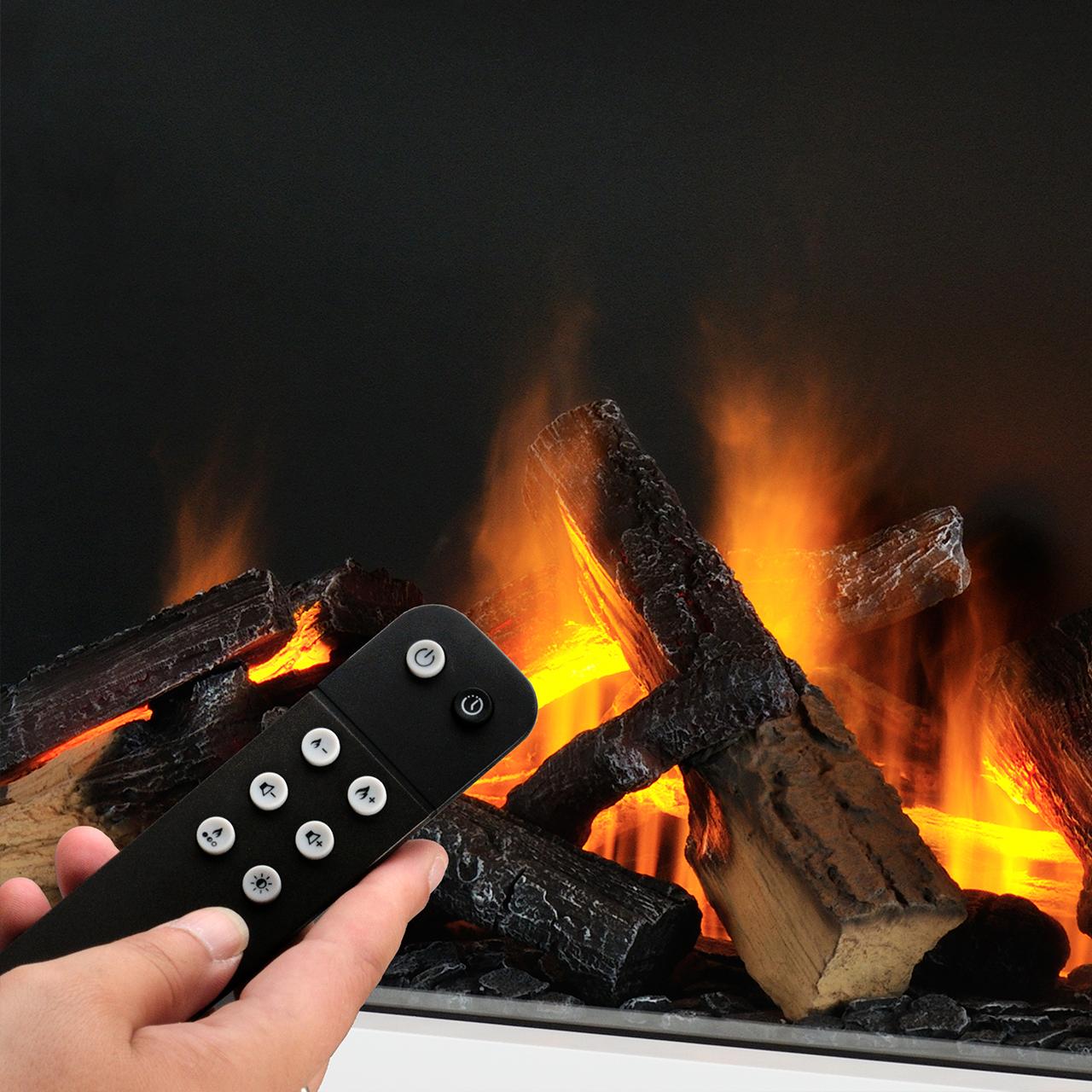 Dimplex Juneau XL Multi Optimyst Elektrokamin - 3D Flammeneffekt mit Farbsteuerung und App