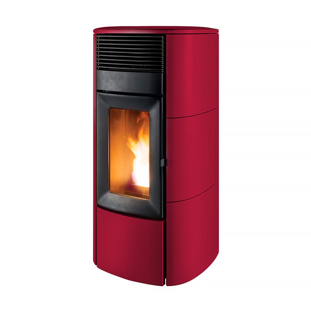 Pelletofen MCZ Club Comfort Air Matic 12 Core R - Ausführung: Keramik bordeaux