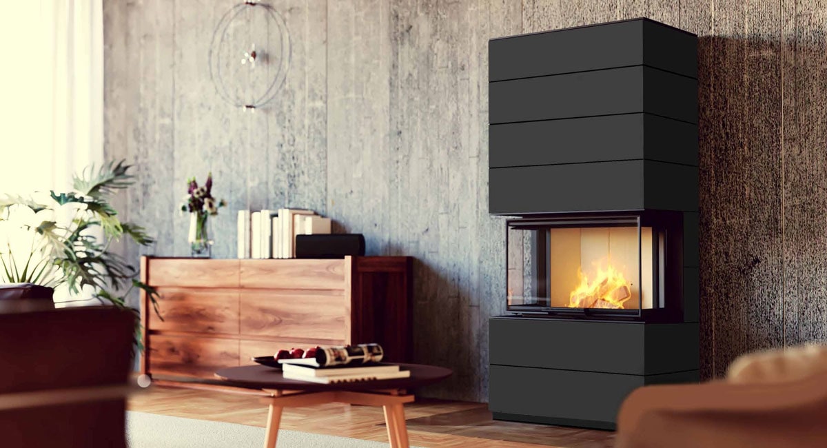 Montagebeispiel Kaminofen Neocube P20 Montagebeispiel