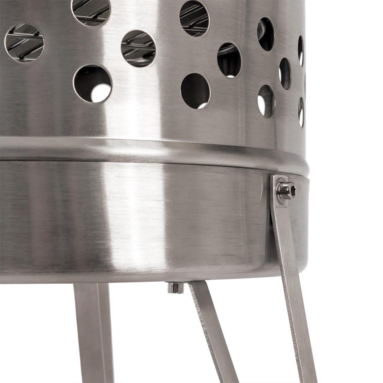 Feuertonne Petromax Pyron, Edelstahl Terrassenofen