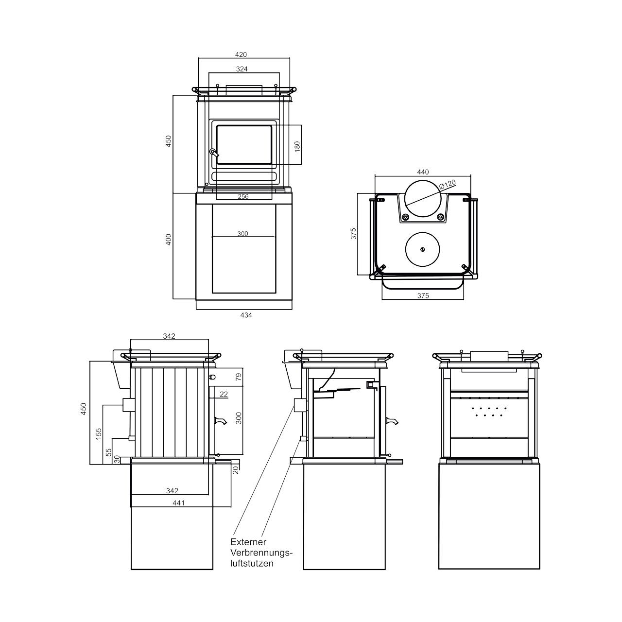 Kaminofen Globe Fire Ceres 6,3 kW