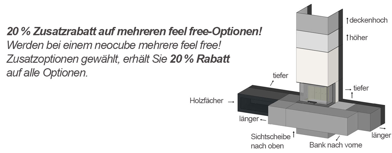 Neocube feel-free Optionen