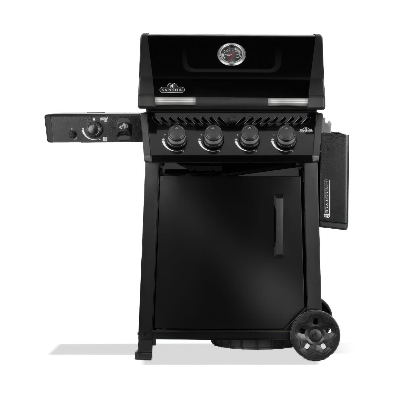 Gasgrill Napoleon Freestyle PRO 425 Schwarz mit Infrarot-Seitenbrenner - 50 Jahre Napoleon Sommer Aktion