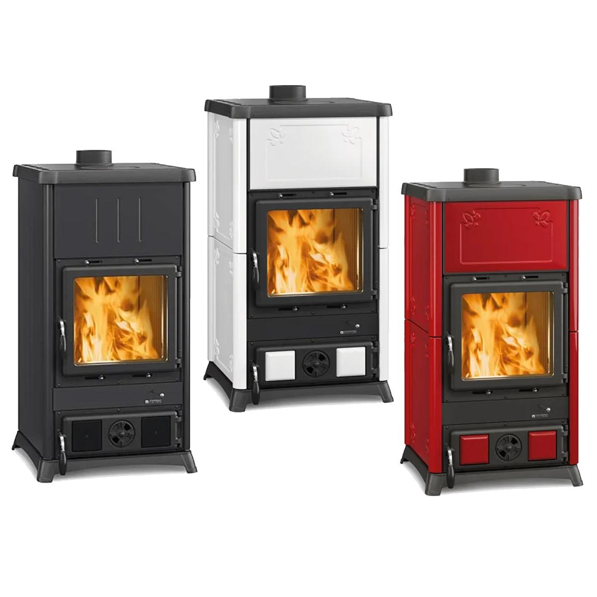 Kaminofen La Nordica Fedora.16 mit 8,3 kW - Verkleidung: Stahl Anthrazit