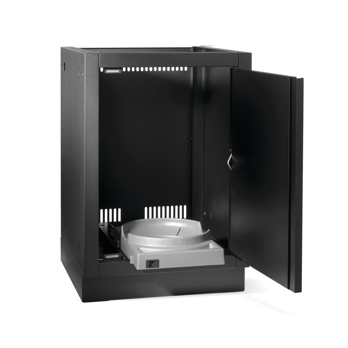 Outdoorküche Napoleon Oasis Gasflaschenschrank mit Auszug mattschwarz