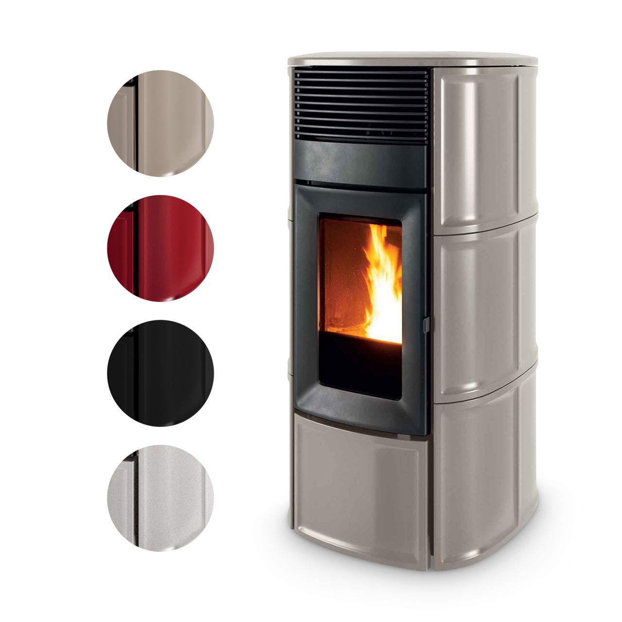 Pelletofen wasserführend MCZ Suite Hydromatic 24 R 24,2 kW - Ausführung: Matt Black ceramic_126