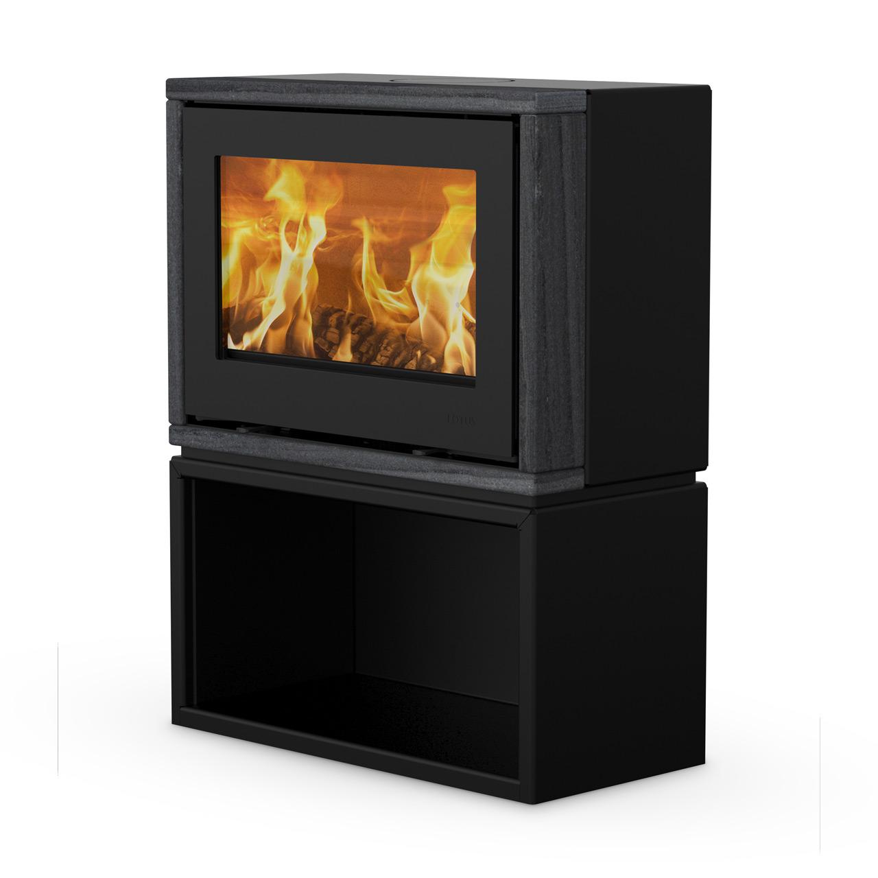 Kaminofen Lotus Style 370 mit 5 kW - Ausführung: Indian Night