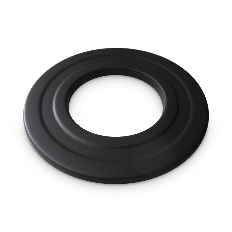 Pelletofenrohr Rosette DN 80 mm Schwarz