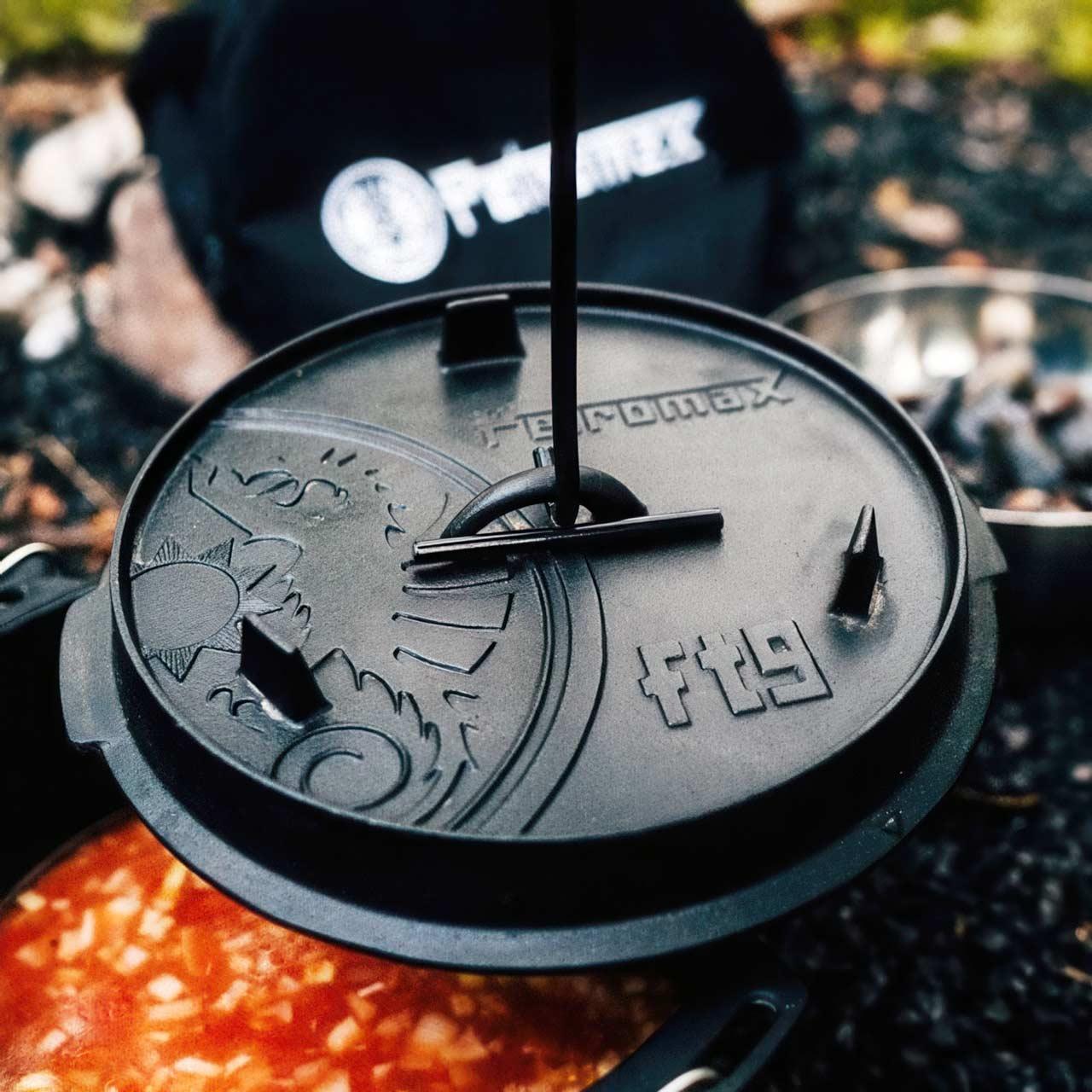Petromax Feuertopf Deckelheber, Sicheres Anheben heißer Dutch Oven Topfdeckel