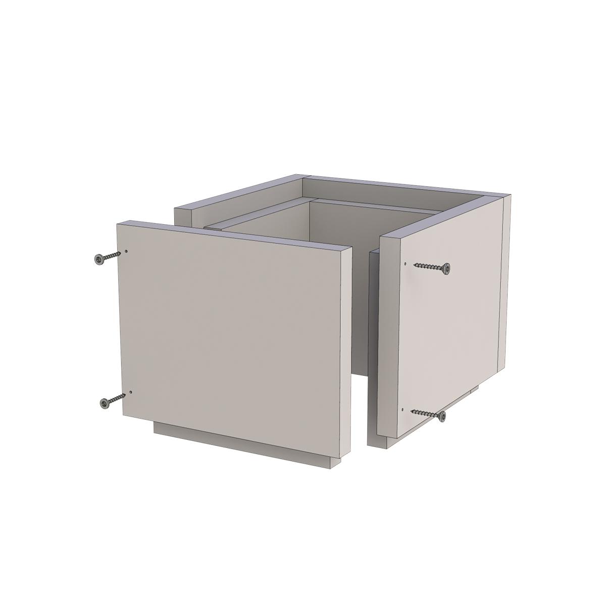 Jeremias Furado-F Schachtelement lose/verschraubt - Schachtmaß innen: 160x160mm - Länge: 250mm