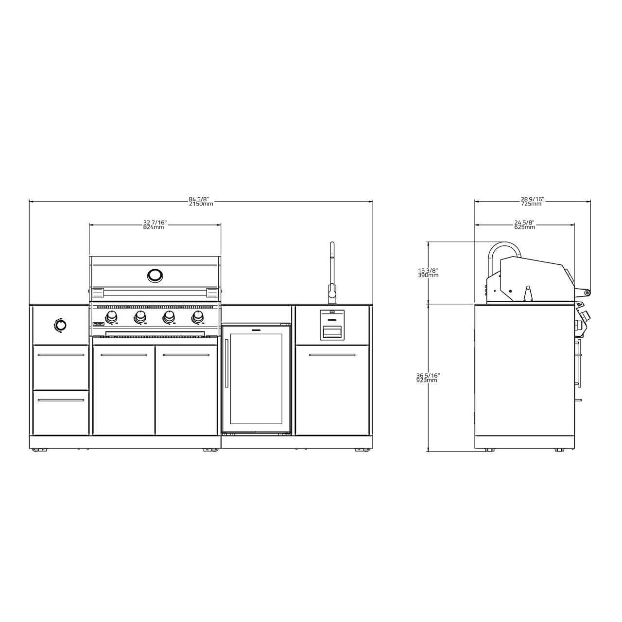 Outdoorküche Brabura Lite Series 400