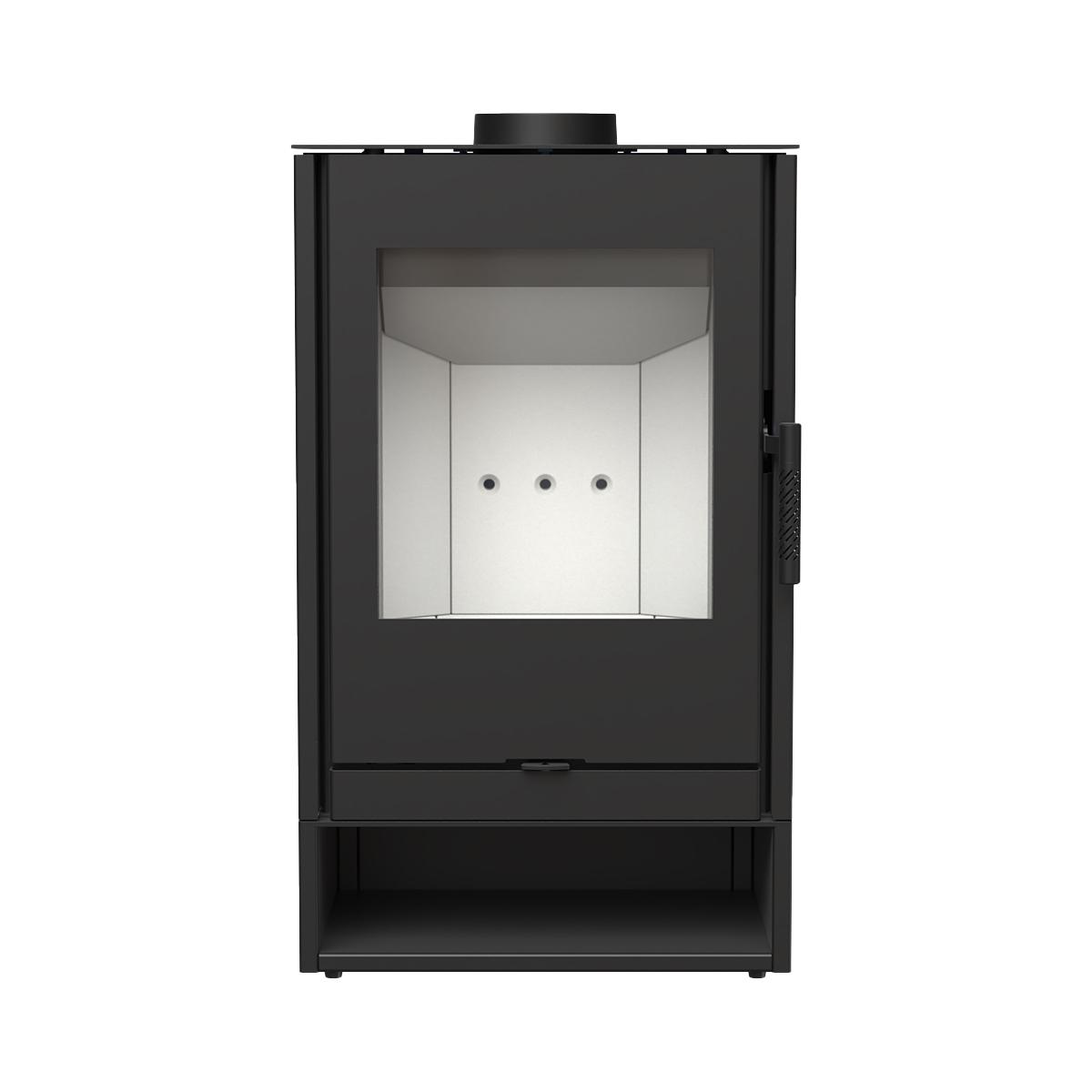 Kaminofen ILDNord Ivar mit 7 kW -  Holzfach: offen