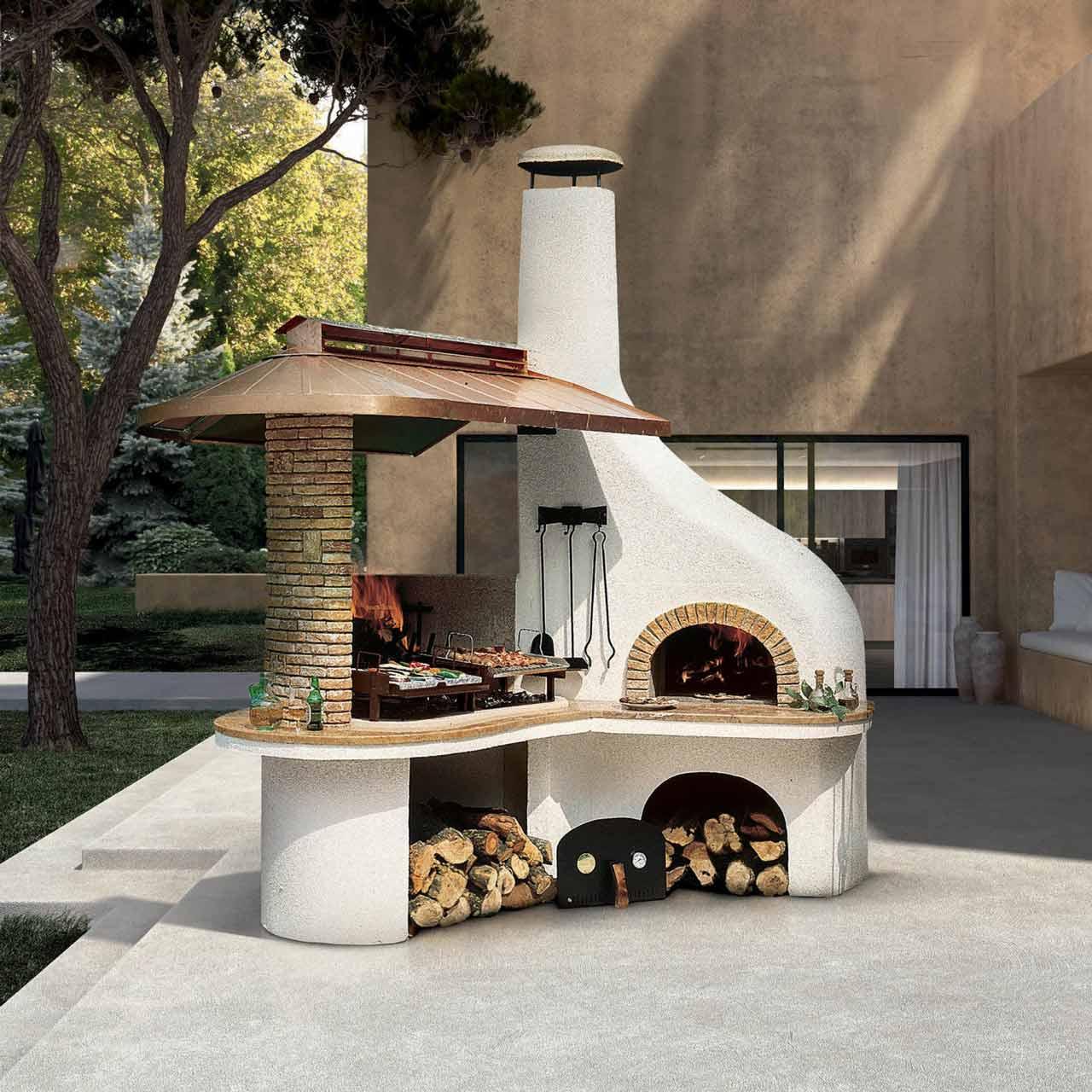 Outdoorküche Palazzetti Vulcano Lux mit Backofen