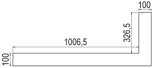 Einbaublende rechts