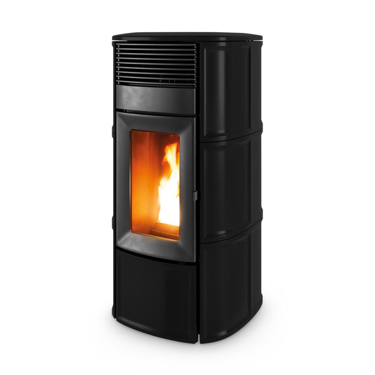 Pelletofen MCZ Suite Air 10 R 10 kW - Ausführung: 126 Matt Black ceramic
