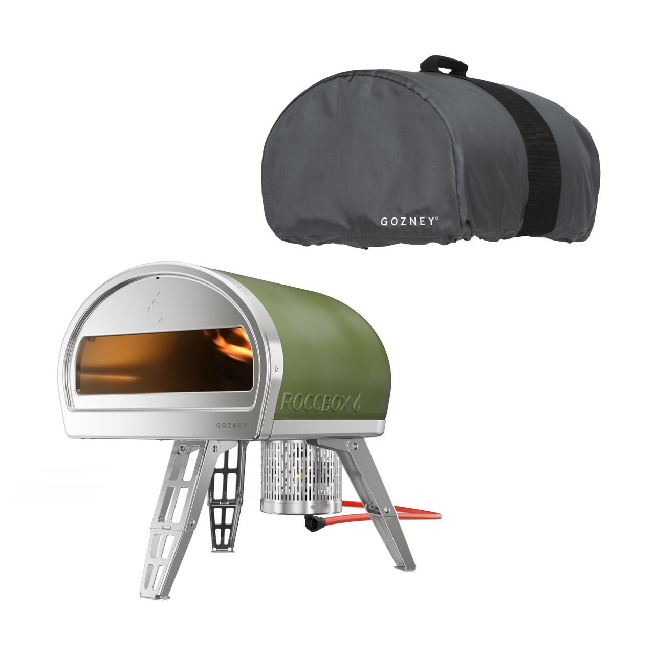 Tragbarer Pizzaofen Gozney Roccbox Starter-Set - Ausführung: Olivegrün