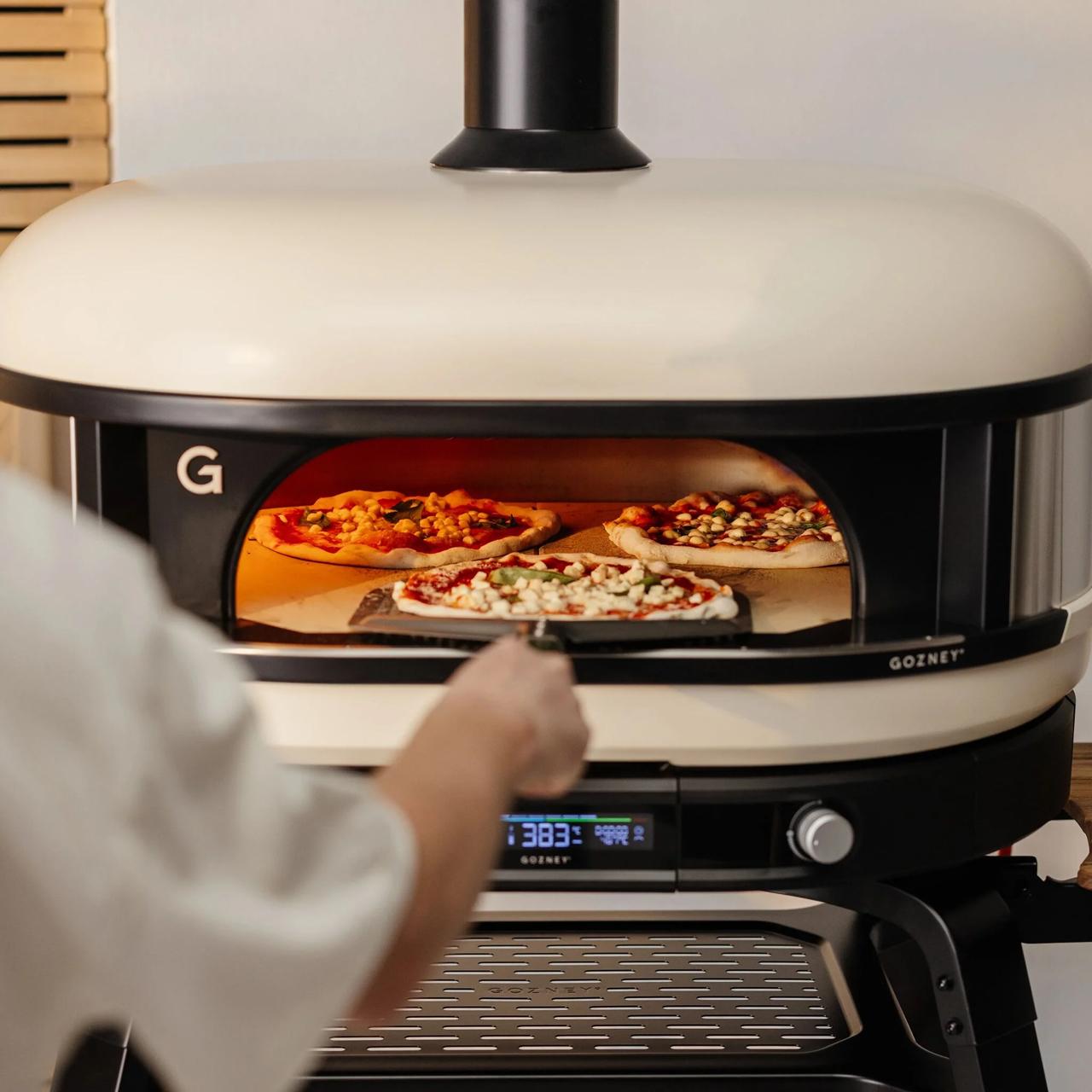 Pizzaofen Gozney Dome XL Gen 2.0 Essentials Bundle inkl. Gestell und Pro Pizzaschieber XL - Ausführung: Bone