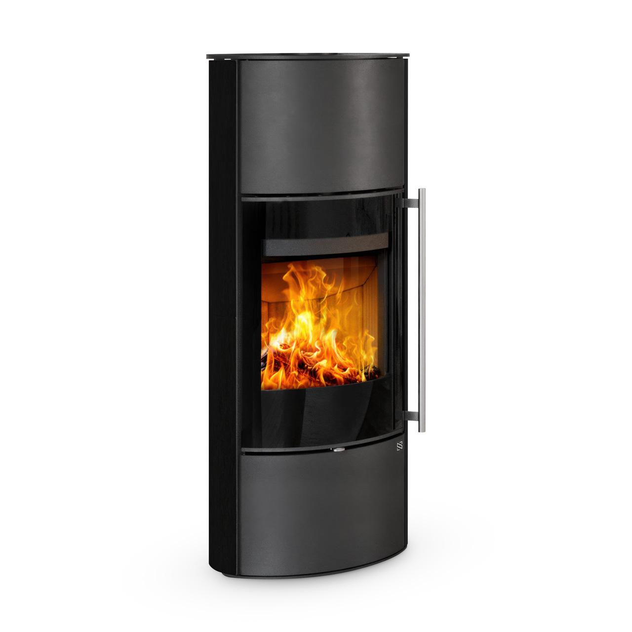 Kaminofen Nordenger Heidal H 10 Keramik 6,3 kW - Ausführung: Keramik 49400, Schwarz matt