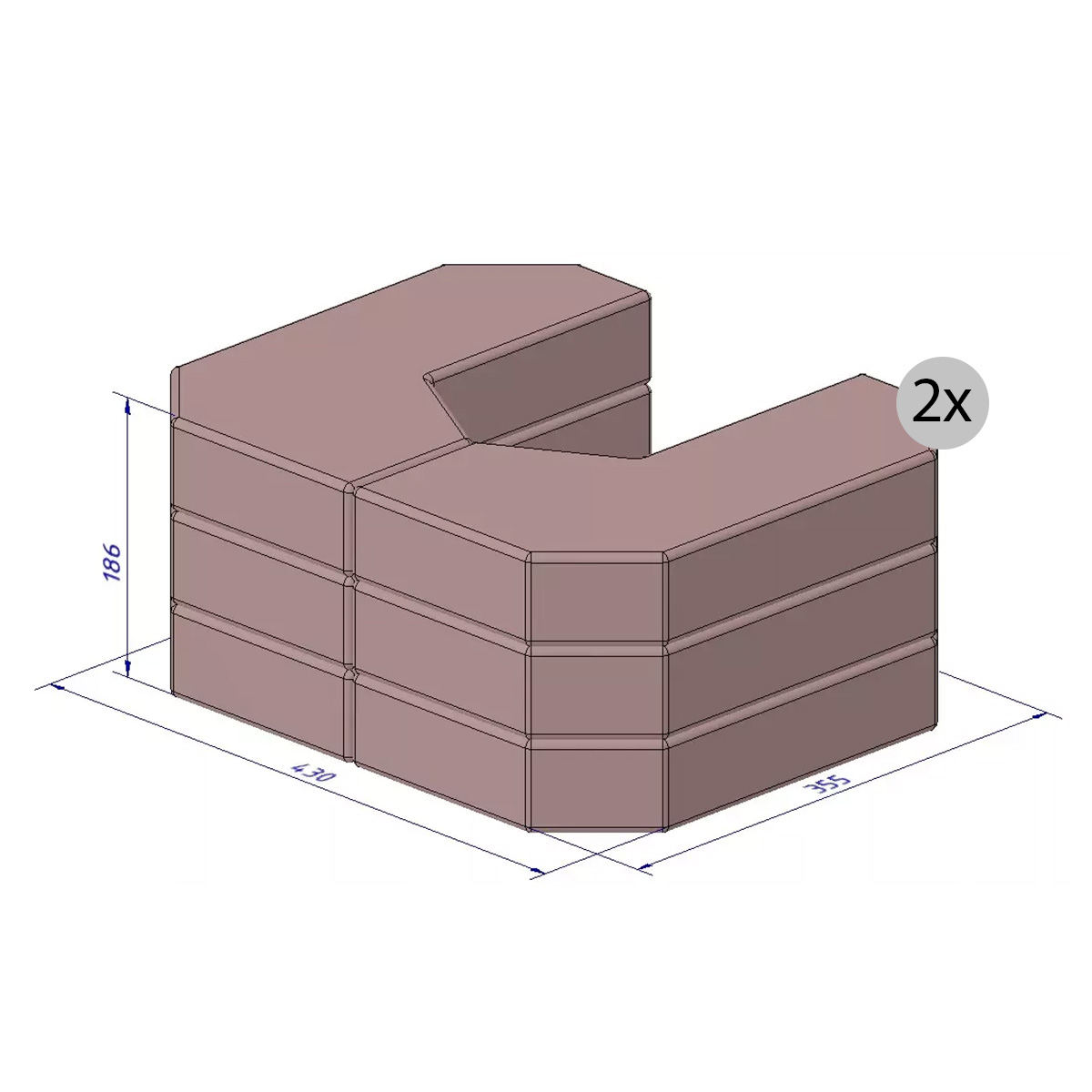 2x Speichersteinsatz „ Power Stone“ (ca. 92 kg)