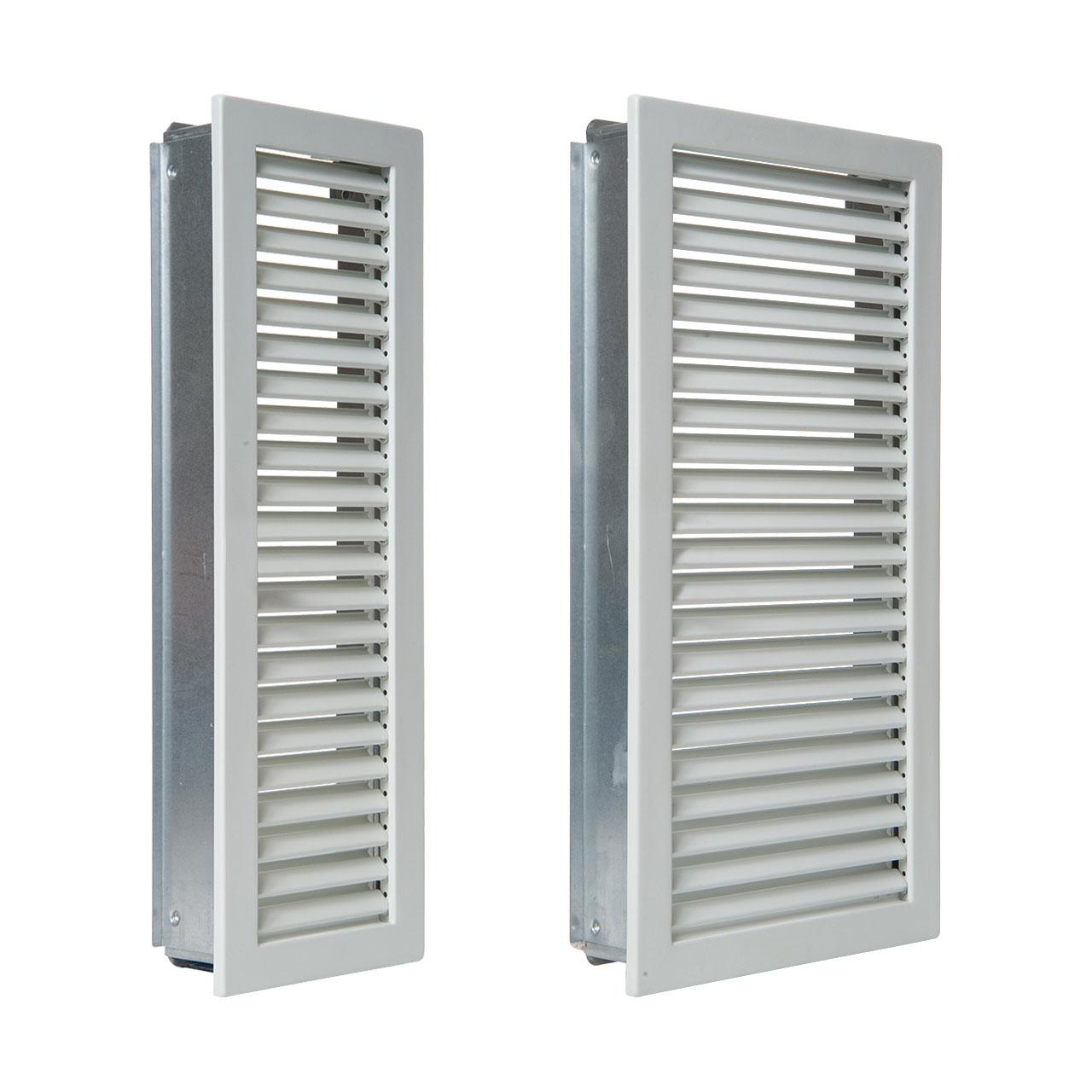 Lüftungsgitter CB-Tec Kaltluftgitter Hochkant Weiß
