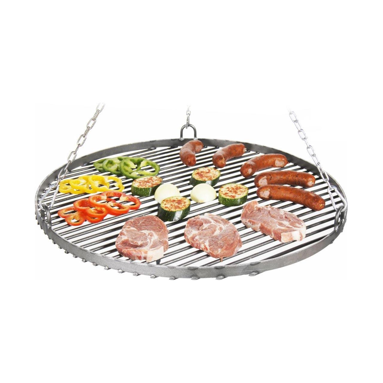 Schwenkgrill AA-Kaminwelt Ostia, DN 50 bis 80 cm - Ausführung: Rohstahlrost, 50 cm