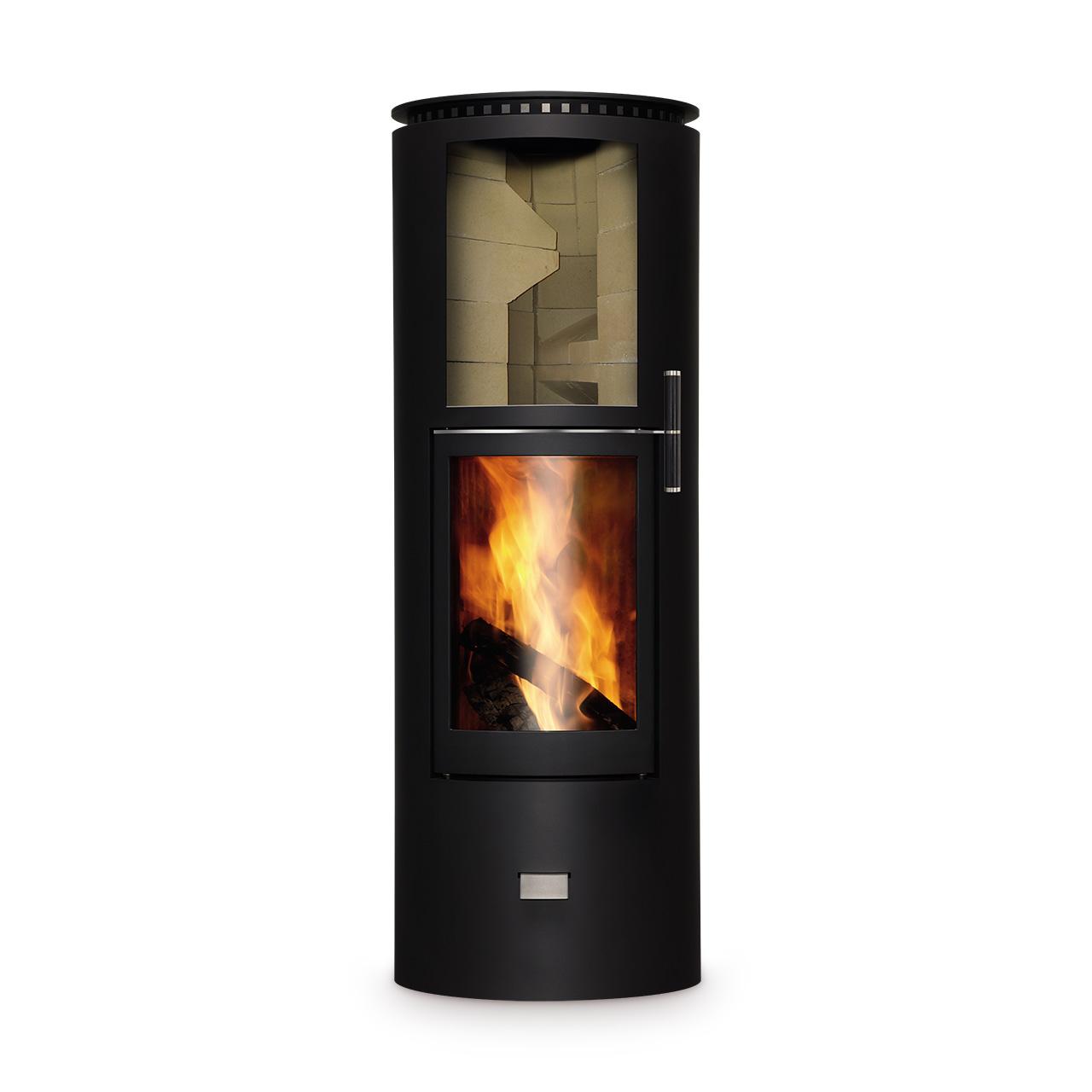 Speicherofen Cera Design Rondotherm mit 7 kW - Ausführung: Schwarz