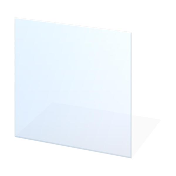 Glasplatte Kamin AA-Kaminwelt Quadrat 800x800 mm, Stärke 8 mm