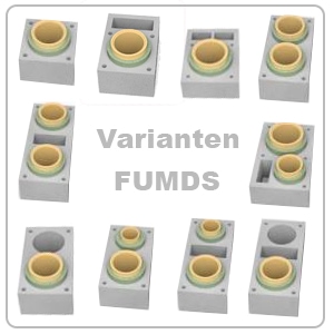 Uebersicht der Fertigteilschornsteinelemente fuer das FUMBS-Sytstem