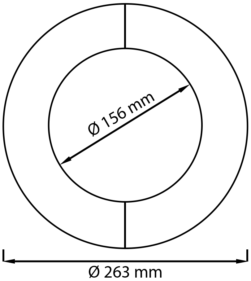 Abmessungen Ofenrohr Rosette