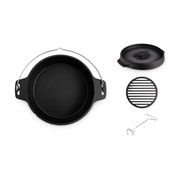 Grillzubehör Otto Wilde Dutch Oven Set, Gusseisen 6 Liter