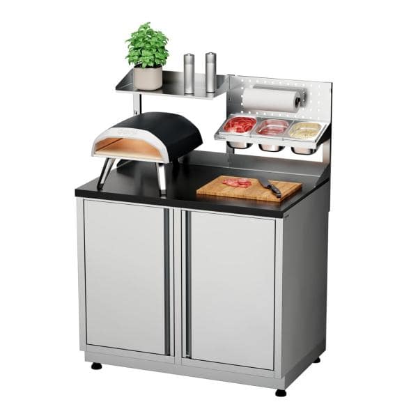 Outdoorküche vivandio quub / Tisch für Pizzaofen