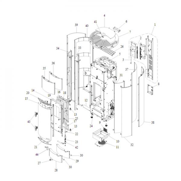 Aschelade Palazzetti Pelletofen (895734110)