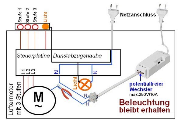 Licht-Modul Anschluss Licht-Modul Anschluss