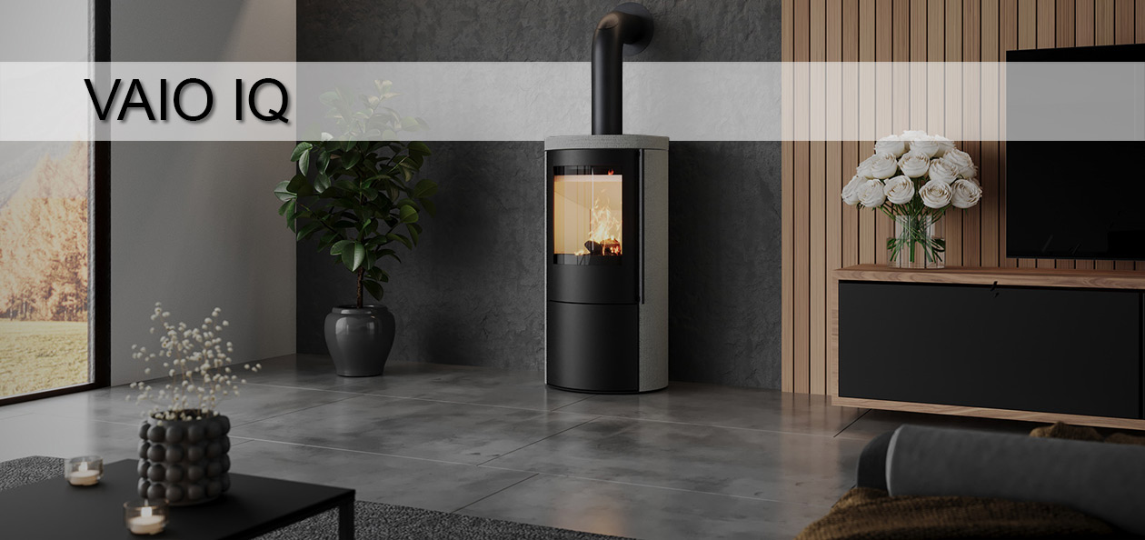 VAIO IQ 33 Naturstein Beige Vittoria Kaminofen