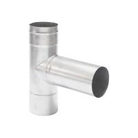 T-Stück einwandig 90° Ofen.de F90H DN 160 mm Edelstahl T-Stück einwandig 90° Ofen.de F90H DN 160 mm Edelstahl